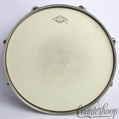 *Ludwig WFL 14x5"Jazz Festival Snare Drum Black/Gold Duco Brass Rims Vintage 50s image 8