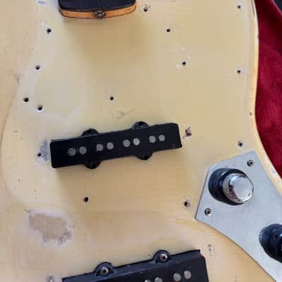 Fender Jazz Bass  1960 - ultra rare & original Stack Knob in an Olympic White Custom Color ! image 19