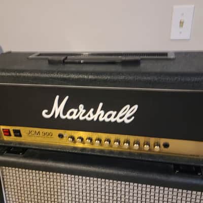 Marshall JCM 900 100W MODEL 4100/ 1960 AX 4×12 late 90s - Black image 5