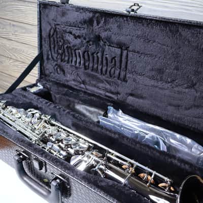 Cannonball Big Bell Stone Series Arc Soprano Sax Black with Silver Keys - SA5-BS image 13