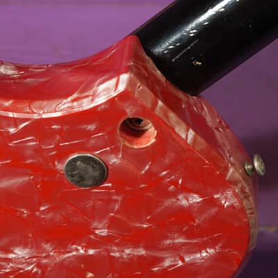 1962 Supro Belmont (National/Valco) Pink Pearloid Electric Guitar (VIDEO! Fresh Refret+Work, Ready) image 17