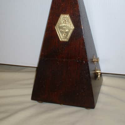 Antique Wood Bell Metronome de Maelzel by Seth Thomas Clocks Dark Walnut, Fully Restored, Brass Trim image 1