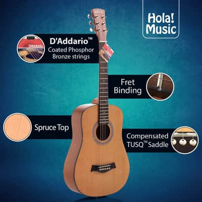 Acoustic Guitar - Junior Series Bundle Pack, 3/4 Size 36" - Light Blue image 6