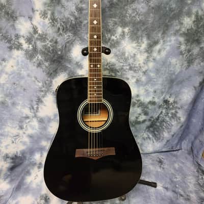 Used Randy Jackson 2014 Limited Edition Studio Series Black Acoustic Electric Guitar Pro Setup New Strings Luthier Project image 1