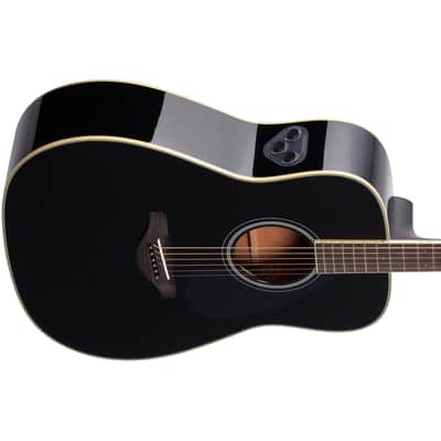 Yamaha FG-TA TransAcoustic Dreadnought Acoustic-Electric Guitar w/ Chorus and Reverb - Black image 5