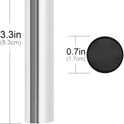 Guitar Slide Stainless Steel Tone Bar, Solid Round Nose Tonebar for Dobro, Lap & Pedal Steel Guitar, Hawaiian Guitar, Electric Guitar with Accessories image 3