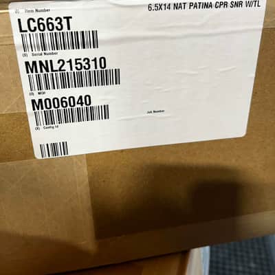 Mint Ludwig LC663T Copper Phonic 6.5x14" 10-Lug Snare Drum with Tube Lugs - Raw Copper image 7
