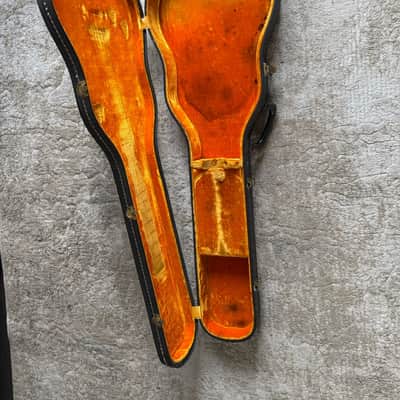 Vintage 1968 Gibson Les Paul Custom / Standard Case – 535 Orange Tolex – Excelsior/Stanford Latches image 3