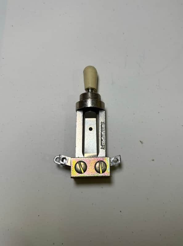 switchcraft  3 way toggle switch for les paul 60's-70's - nickel image 1