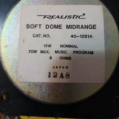 4  Realistic  40-1281A speakers 1980s image 2