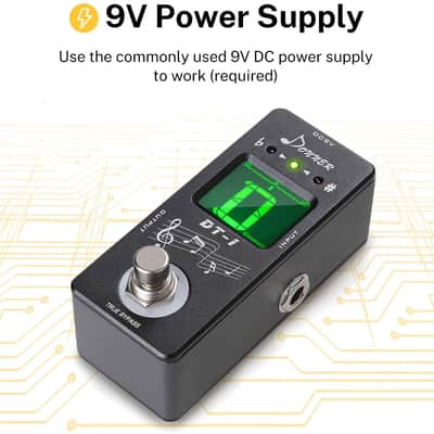 Electric Guitar Chromatic Guitar Tuner Pedal Effect True Bypass image 5