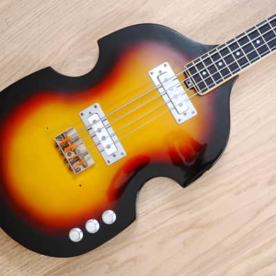 1965 Vox Model V-232 Solid Body Electric Violin Bass Guitar 100% Stock w/ohc image 1
