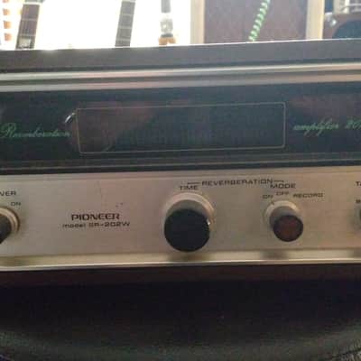 Pioneer SR-202W Reverb Amplifier 1971 - 1977 - Silver with Wood Sides image 1