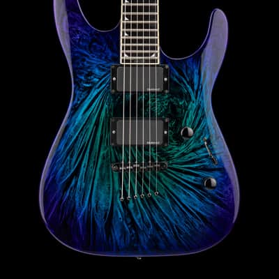 Jackson SLSMG Super Lightweight Soloist ('06-'11) - Eerie Dress Swirl #041708 with Hard Case image 1
