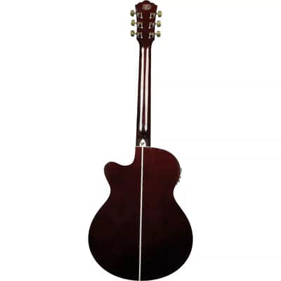 Washburn EA55G Festival Series Single Cutaway Koa Top Wood Mahogany Neck 6-String Acoustic-Electric Guitar image 2