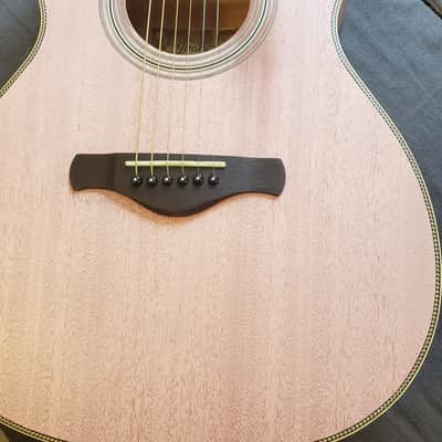 IBANEZ AV8CE-AFP | Full "Thermo Aged" Mahogany top sides & back | Antique Flamingo Pink | Serial No. 1X-01 CD191116747 image 6