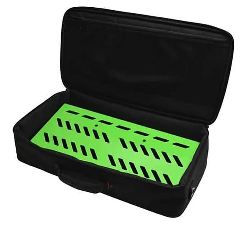 Gator GPB-BAK-GR Large Aluminum Pedalboard with Carry Bag Green image 1