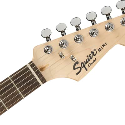NEW Squier Mini Stratocaster V2 with Laurel Fretboard - Black, Great Guitar For Your Little Shredder! Ships Ultra Fast! image 3