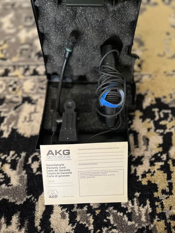 AKG  miniature condenser microphone - Black image 1