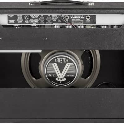 Fender '68 Custom Deluxe Reverb 2-Channel 22-Watt 1x12" Guitar Combo Black w/ Cover & Pedal $300 Saving!! image 6