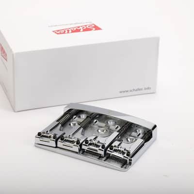 Schaller 3D-4 Bass Bridge 4-String Chrome, NOS image 3