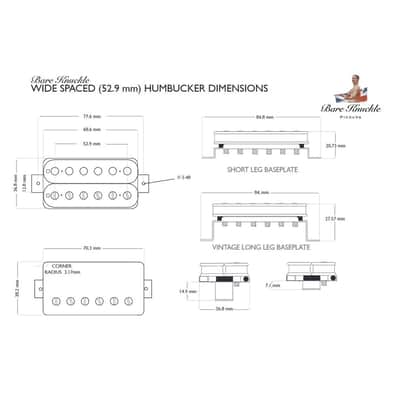 BARE KNUCKLE JUGGERNAUT HB BRIDGE F-SPACED BLACK image 4