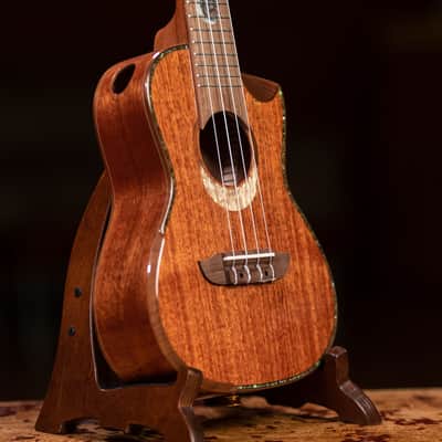 Ortega ECLIPSE-CC4 Custom Built Series Solid Mahogany Top Okoume Neck 4-String Concert Ukulele w/Gig Bag image 8