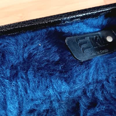 TKL Ibanez AS100C Guitar Case 2010s Artcore Semi-hollow Hardshell Case - Black with Blue Interior image 5