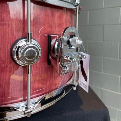 DW Collector's Series Pure Purpleheart 7x14 Snare Drum in Natural Gloss Lacquer w/ Chrome Hardware image 5
