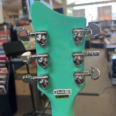 Airline Map DLX Baritone Electric Guitar w/ Gig Bag - Seafoam Green (Pre-Owned) image 7