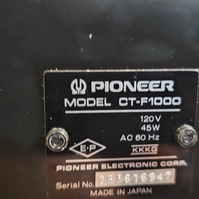 Pioneer stereo cassette tape deck CT-F1000 - Silver face image 3