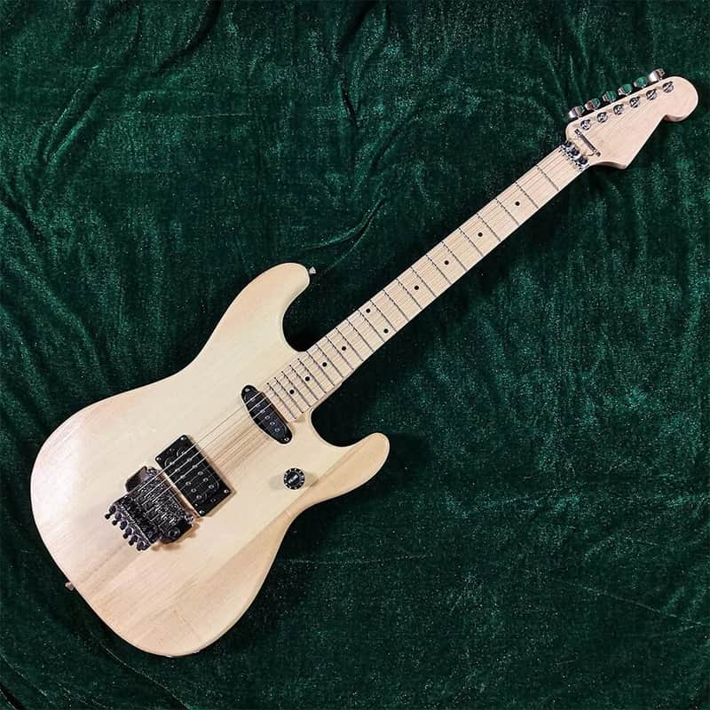 Unfinished DIY Electric Guitar Kit – FR Bridge, Maple Neck, Basswood Body, Build Your Own Guitar image 1