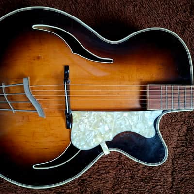 Very Rare Vintage 1950s Isana Jsana "Elvis Presley" Archtop Jazz Guitar Made In Germany image 1