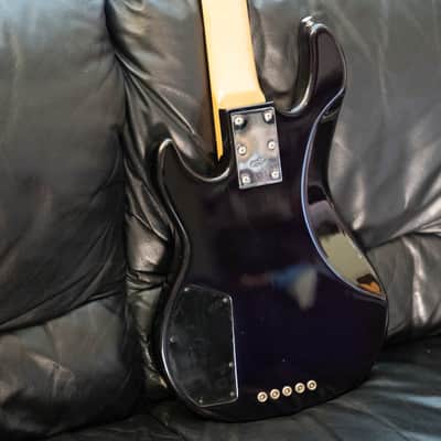 G&L L-2500 USA 5 String Bass '97/98 translucent blue & Stunning Birds Eye Maple image 5