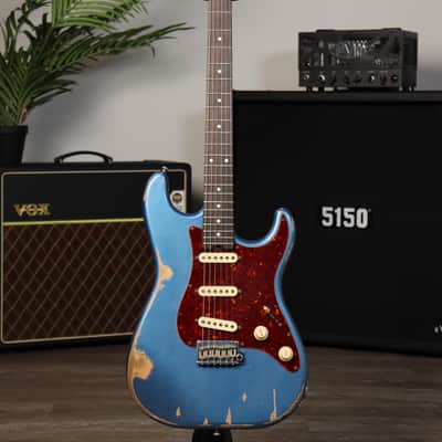 2019 Schecter USA Custom Shop Traditional Wembley-II Lake Placid Blue SSS image 1