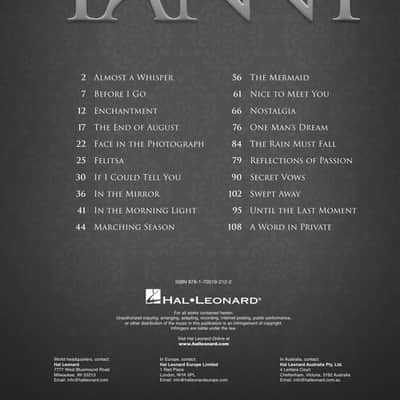 Best Of Yanni 2Nd Edition Piano Solo Personality Hal Leonard image 1