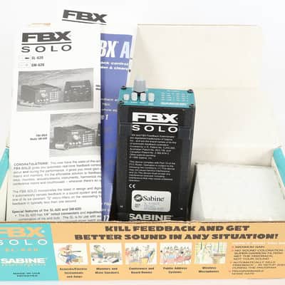 Sabine FBX Solo SL-620 1/4" Connector Feedback Exterminator w/ Box and Adapter image 1
