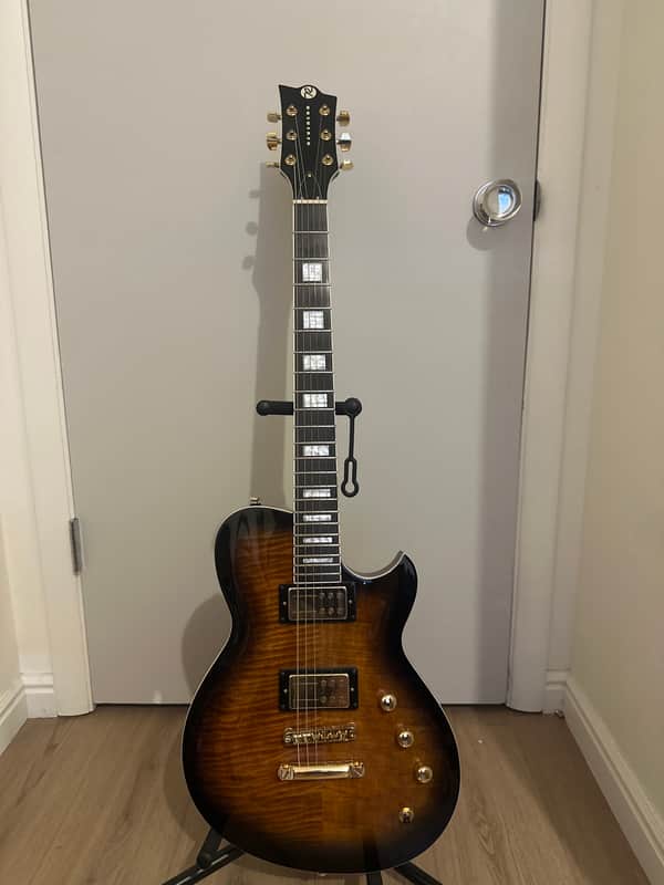 Reverend Roundhouse RA FM Solidbody Electric Guitar Coffee Burst Amazing conditions image 1