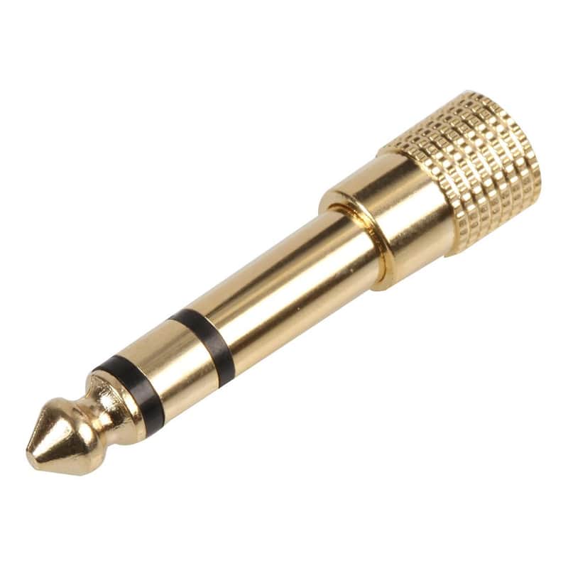 Signal Sounds Headphone Adaptor (Gold 3.5mm to 6.35mm Stereo) image 1