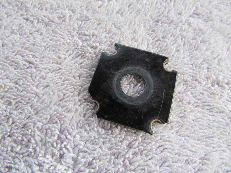 Vintage 1950's Gibson Les Paul Custom Jack Plate B/W/B Vintage Gibson Jack Plate Rough But Cool Vintage Gibson Jack Plate image 1