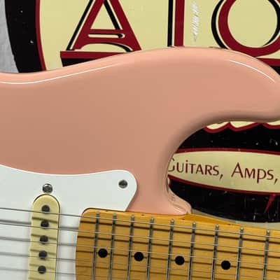 Fender ST-54 st54 1954 Reissue Stratocaster Guitar - MIJ Made In Japan 1996 - 1997 - Shell Pink / Maple neck image 3