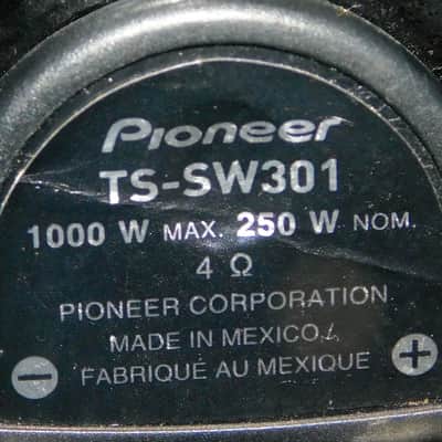 Pioneer TS-SW301 1000 Watt 12" Shallow-Mount IMPP Subwoofers PAIR image 5