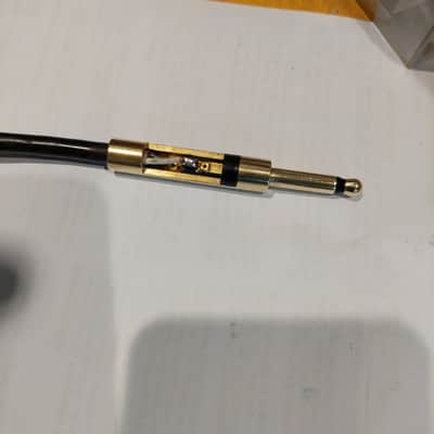 Vintage mid-70s instrument pro quality Belden 8.5ft cable with Switchcraft solid brass PJ-047B military connector (same on Electro-Harmonix cables) image 4