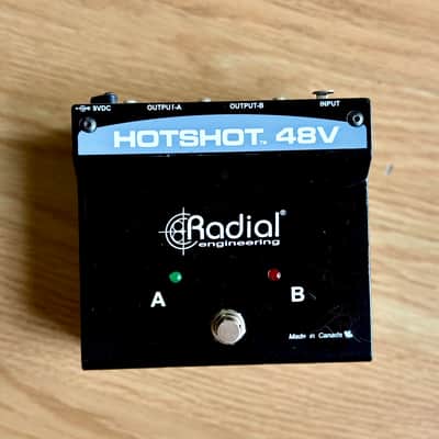 Radial HotShot 48V Condenser Microphone Switcher 2020 - Present - Black image 1