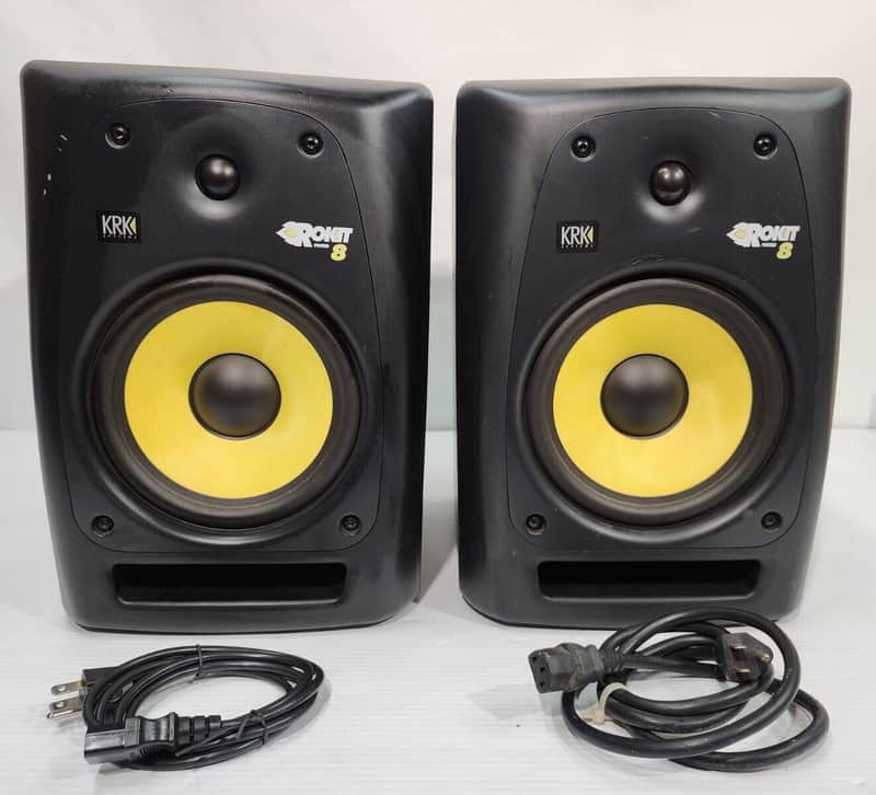 KRK Systems ROKIT 8 Powered RPG2 2-Way 8" Powered Active Studio Monitors (Pair) image 1