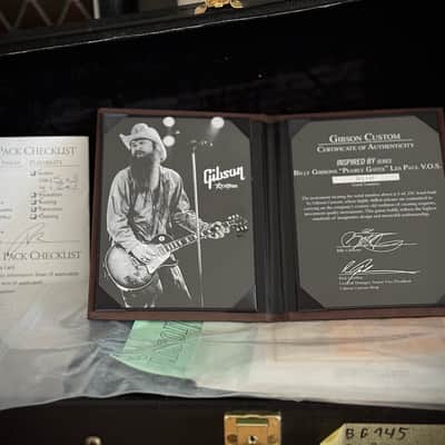 Gibson Custom Shop Billy Gibbons "Pearly Gates" Les Paul Std. VOS "Holy Grail" Ltd. Run! Serial: #BG145 nur 3,92kg!  2009 - VOS Pearly Gates Burst image 2