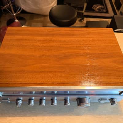 Vintage Woodgrain & Silver Sanyo DCX 1970K Receiver Fresh Service Near MINT RARE image 7
