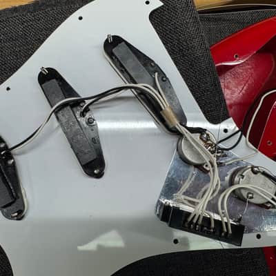 Squier Standard Stratocaster with System I Tremolo and Rosewood Fretboard 1987 - 1988 Torino Red image 6