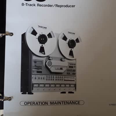 Tascam Operation/Maintenance Manual for Tascam 58 8-Track Recorder/Reproducer AND DX-2D/DX-4D DBX ma image 1