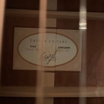 Taylor 514ce with ES2 Electronics, Cedar Top 2016 image 17